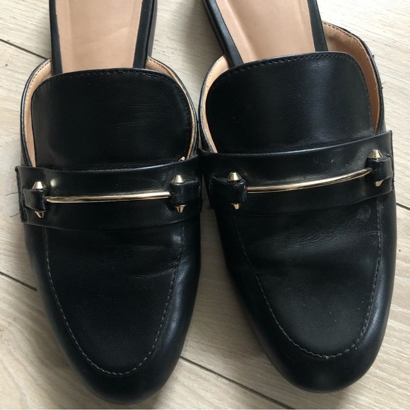 A New Day Faux Leather Loafer Mule in Black Size 9 - Picture 4 of 9